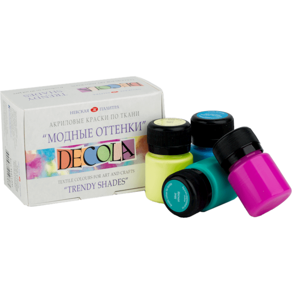 Набор акриловых красок по ткани "Decola", "Модные оттенки", 6 цветов
Набор акриловых красок по ткани "Decola", "Модные оттенки", 6 цветов