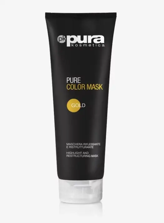 PURA Kosmetica Тонирующая (оттеночная) восстанавливающая маска для волос PURE COLOR MASK Золотой
PURA Kosmetica Тонирующая (оттеночная) восстанавливающая маска для волос PURE COLOR MASK Золотой