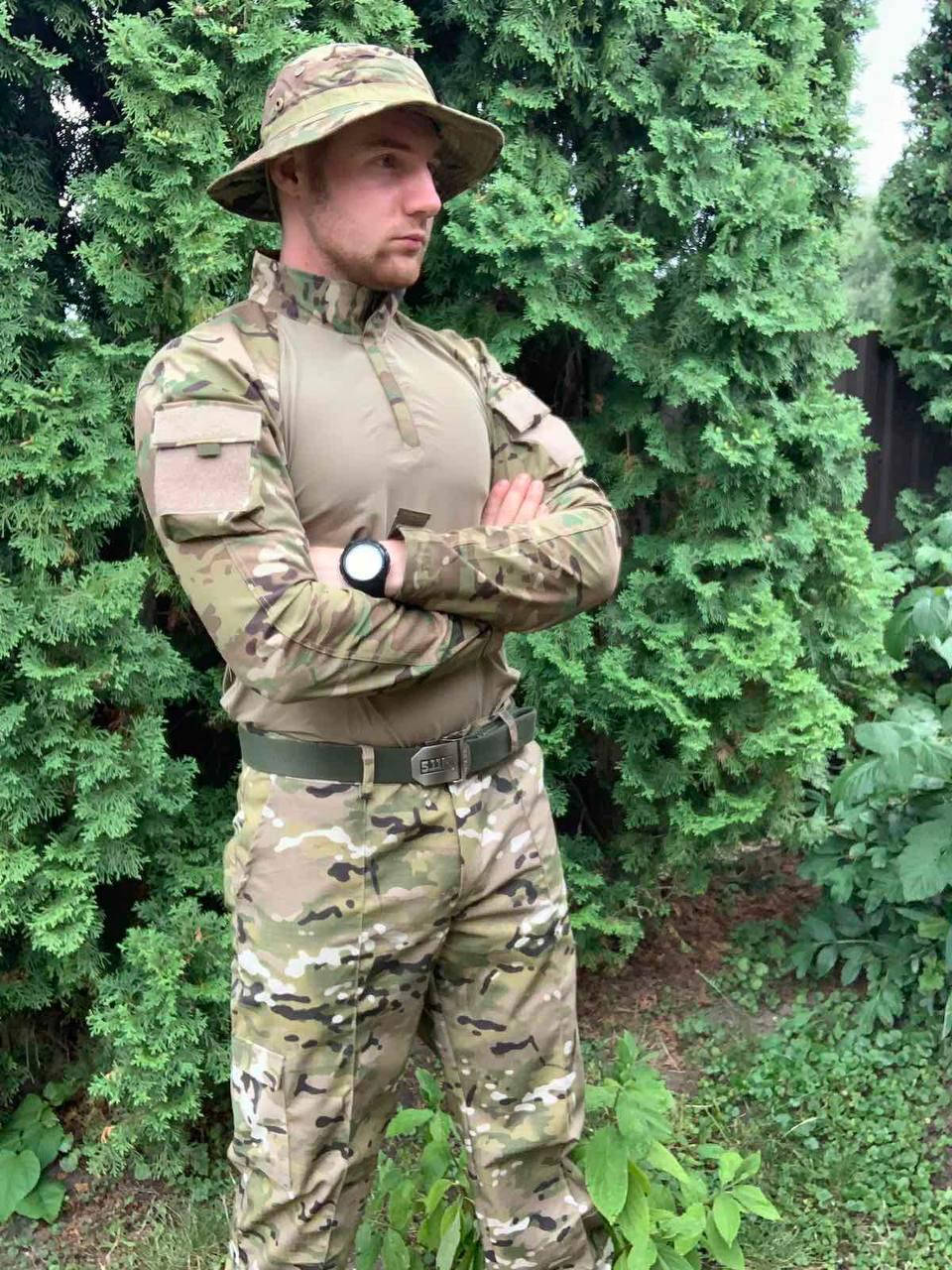 Костюм тактический маскировочный мультикам хаки военная форма летний манжеты на резинках убакс и штаны
Костюм тактический маскировочный мультикам хаки военная форма летний манжеты на резинках убакс и штаны