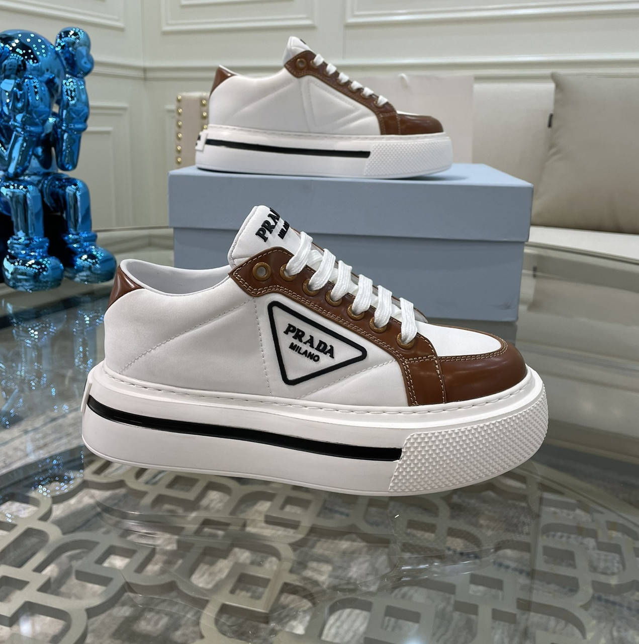 Женские кроссовки Prada Macro Re-Nylon Brushed White Brown (прада, белые/бордовые) 38, Белый
Женские кроссовки Prada Macro Re-Nylon Brushed White Brown (прада, белые/бордовые) 38, Белый