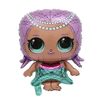 Фольгированный шарик КНР (70х48 см) Кукла Русалка, Разные цвета
Фольгированный шарик КНР (70х48 см) Кукла Русалка, Разные цвета