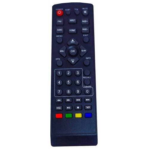 Пульт ДУ Romsat T2070 T2050 T2900HD дистанционного управления для Т2 ресиверов/тюнеров, Черный 
Пульт ДУ Romsat T2070 T2050 T2900HD дистанционного управления для Т2 ресиверов/тюнеров, Черный