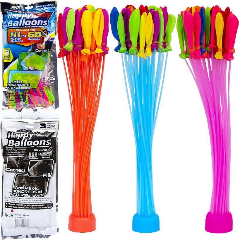 Набор шариков 111 шт за 60 секунд "Bunch o water balloons" 26-8
Набор шариков 111 шт за 60 секунд "Bunch o water balloons" 26-8