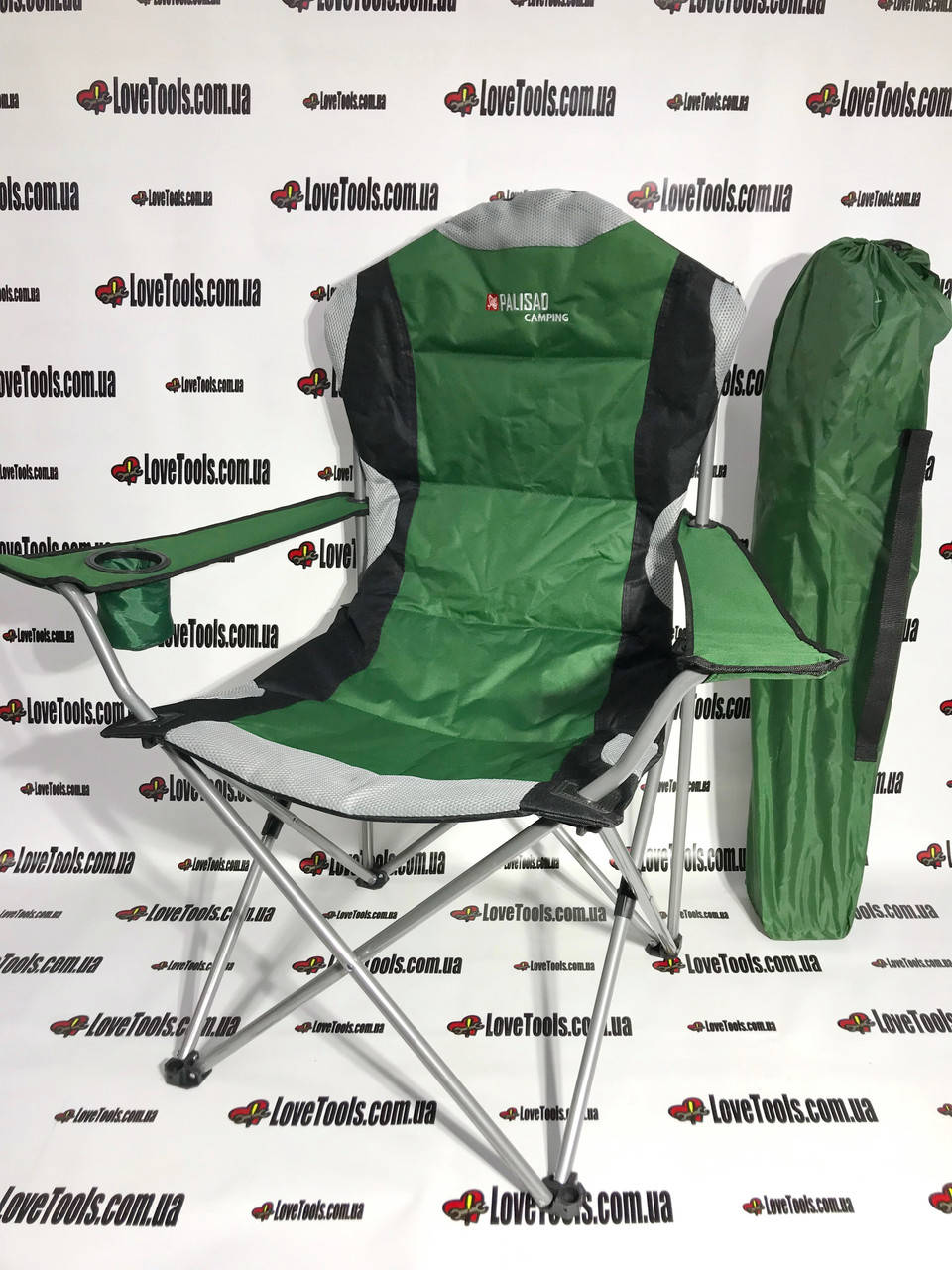 Кресло складное с подлокотниками и подстаканником, 60 х 60 х 110/92 см, Camping Palisad, Зелёный
Кресло складное с подлокотниками и подстаканником, 60 х 60 х 110/92 см, Camping Palisad, Зелёный