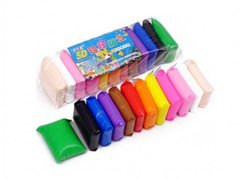 Легкий застывающий пластилин 5D (Super light clay или modelin) для лепки и моделирования 12 цветов 
Легкий застывающий пластилин 5D (Super light clay или modelin) для лепки и моделирования 12 цветов