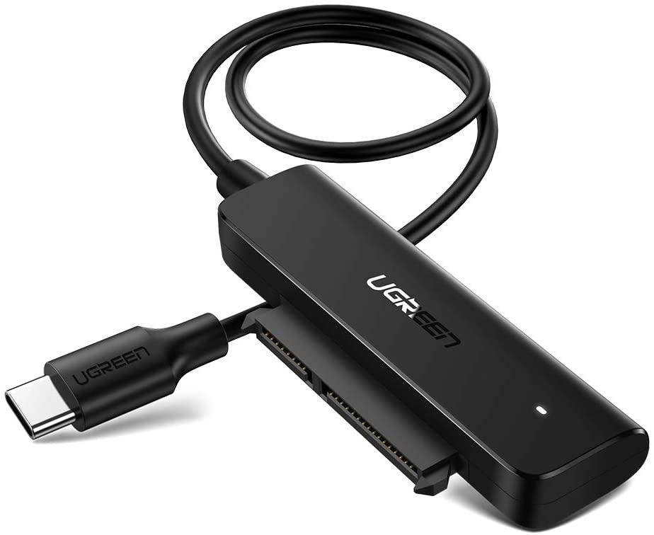 Кабель-адаптер UGREEN SATA-USB C для 2,5-дюймового SSD и жесткого диска Black (CM321), Черный
Кабель-адаптер UGREEN SATA-USB C для 2,5-дюймового SSD и жесткого диска Black (CM321), Черный