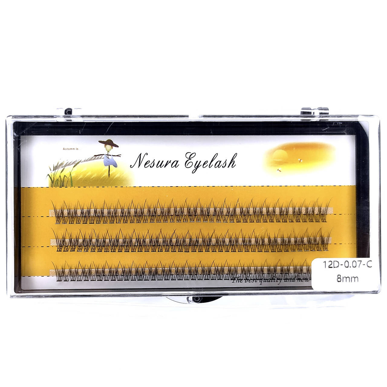 Ресницы Nesura Eyelash 12D Ласточкин хвост, 8 мм, изгиб C, 0,07, 120 пучков Несура рыбий хвост, Черный
Ресницы Nesura Eyelash 12D Ласточкин хвост, 8 мм, изгиб C, 0,07, 120 пучков Несура рыбий хвост, Черный