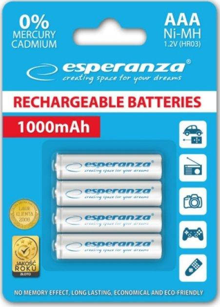 Аккумуляторные батарейки AAA Esperanza Ni-MH 1000 мАч 4 шт., перезаряжаемые минипальчиковые аккумуляторы ААА
Аккумуляторные батарейки AAA Esperanza Ni-MH 1000 мАч 4 шт., перезаряжаемые минипальчиковые аккумуляторы ААА