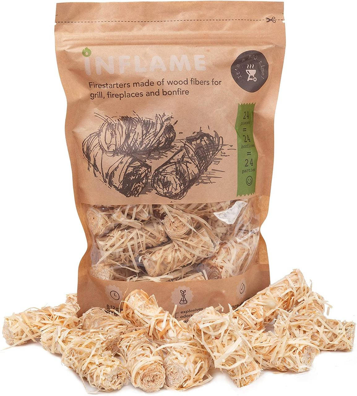 Древесные роллы для розжига Inflame UDC Firestarters для розжига на основе парафина и пчелиного воска, 24 шт. 
Древесные роллы для розжига Inflame UDC Firestarters для розжига на основе парафина и пчелиного воска, 24 шт.