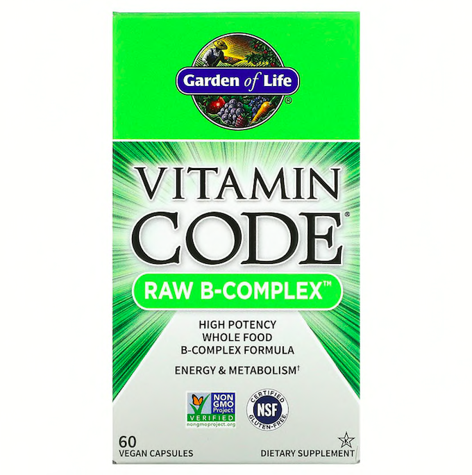 Garden of Life, Vitamin Code, Raw B-Complex, комплекс витаминов группы В, 60 веганских капсул
Garden of Life, Vitamin Code, Raw B-Complex, комплекс витаминов группы В, 60 веганских капсул