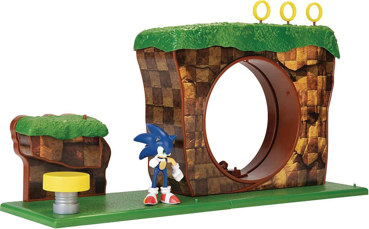 Игровой набор Sonic The Hedgehog Green Hill Zone с 2,5-дюймовой фигуркой Соника, Зелёный
Игровой набор Sonic The Hedgehog Green Hill Zone с 2,5-дюймовой фигуркой Соника, Зелёный