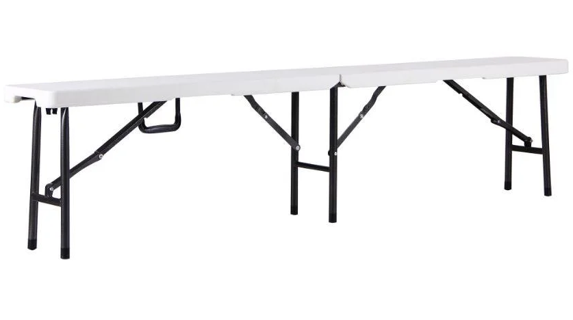 Лавочка складная Орека 180*25*43 пластик белый
Лавочка складная Орека 180*25*43 пластик белый