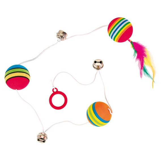 Trixie Rainbow Balls on an Elastic Band игрушка для кошек Мячики радужные на резинке
Trixie Rainbow Balls on an Elastic Band игрушка для кошек Мячики радужные на резинке