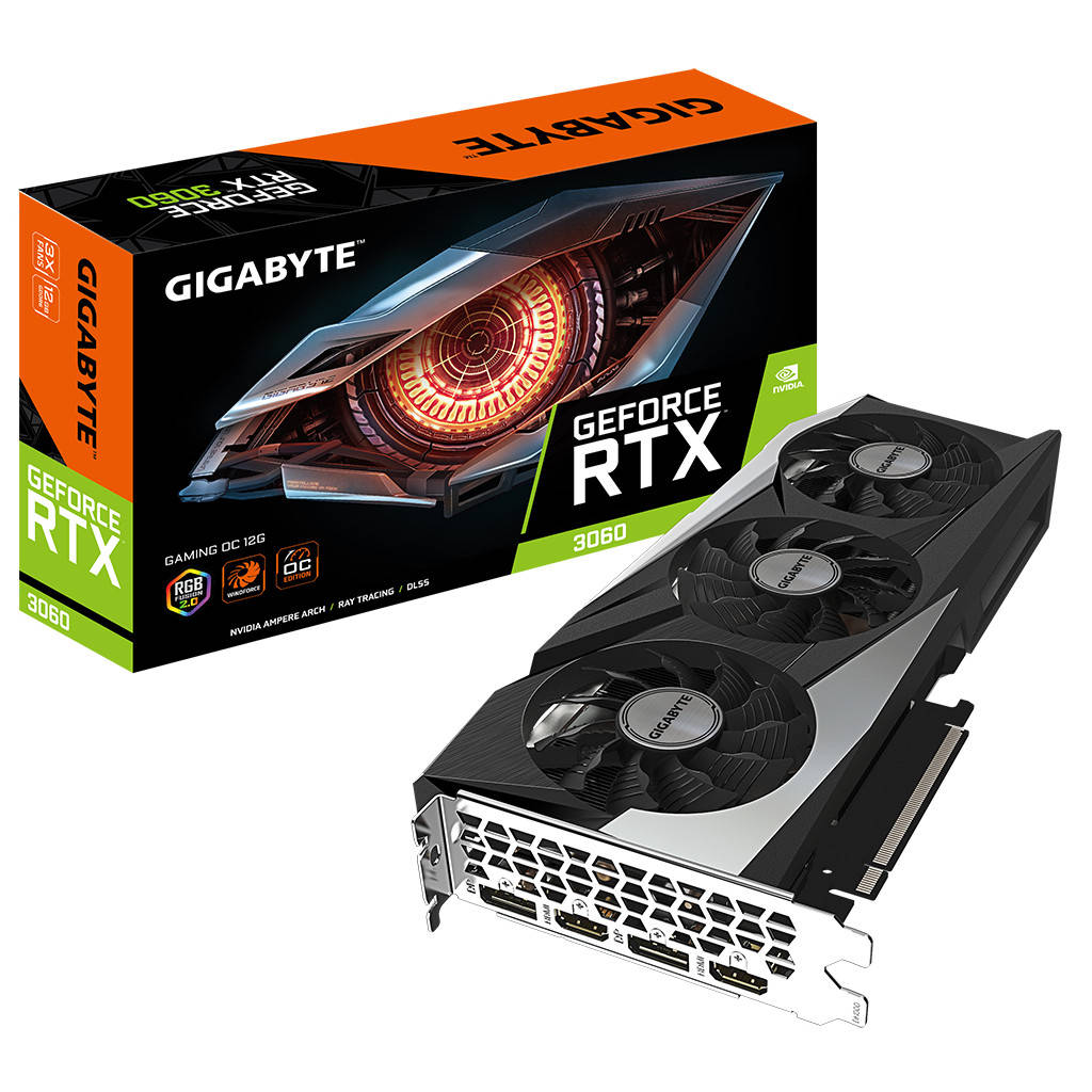 Видеокарта GIGABYTE GeForce RTX3060 12Gb GAMING OC 2.0 LHR (GV-N3060GAMING OC-12GD 2.0)
Видеокарта GIGABYTE GeForce RTX3060 12Gb GAMING OC 2.0 LHR (GV-N3060GAMING OC-12GD 2.0)
