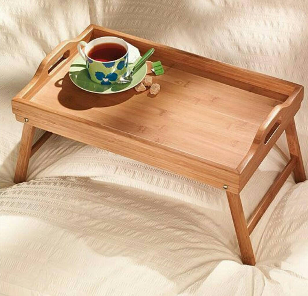Столик-поднос для завтрака бамбуковый 
Столик-поднос для завтрака бамбуковый
