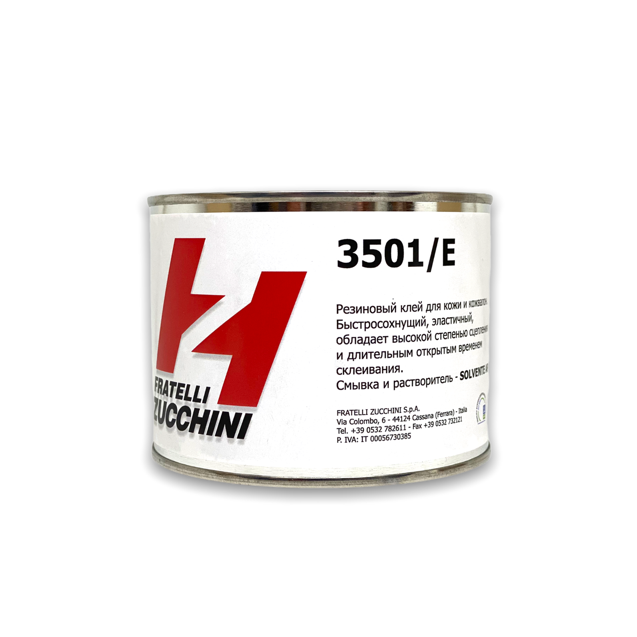 Резиновый клей FRATELLI ZUCCHINI 3501/E для сборки деталей из кожи, кожзаменителя, ткани, прорезиненной ткани
Резиновый клей FRATELLI ZUCCHINI 3501/E для сборки деталей из кожи, кожзаменителя, ткани, прорезиненной ткани