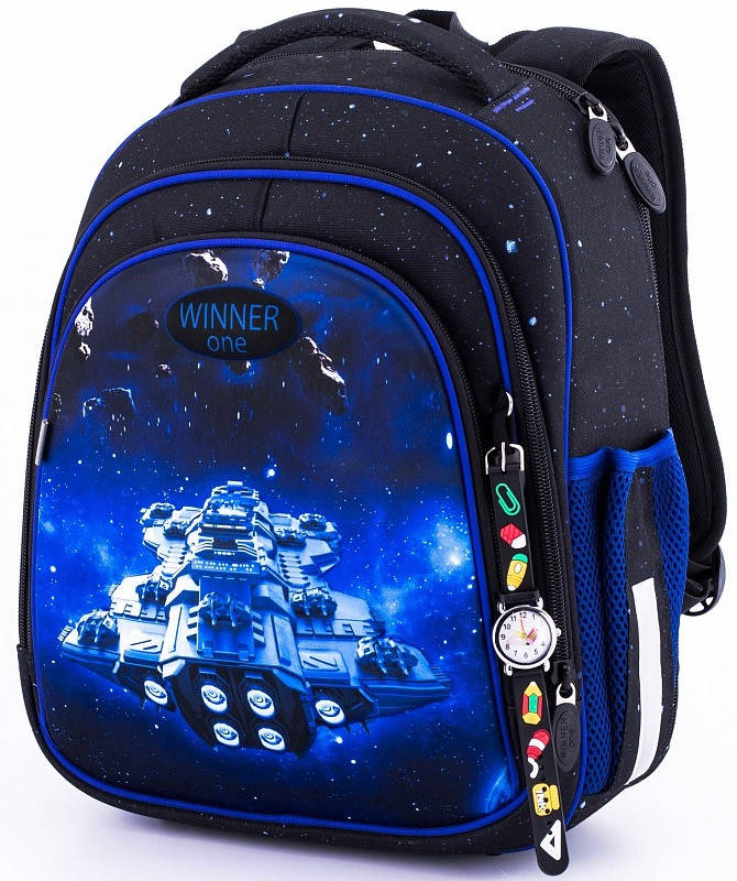 Ранец школьный для мальчика в 1-3 класс ортопедический каркасный Космос Winner One 5009, Синий
Ранец школьный для мальчика в 1-3 класс ортопедический каркасный Космос Winner One 5009, Синий