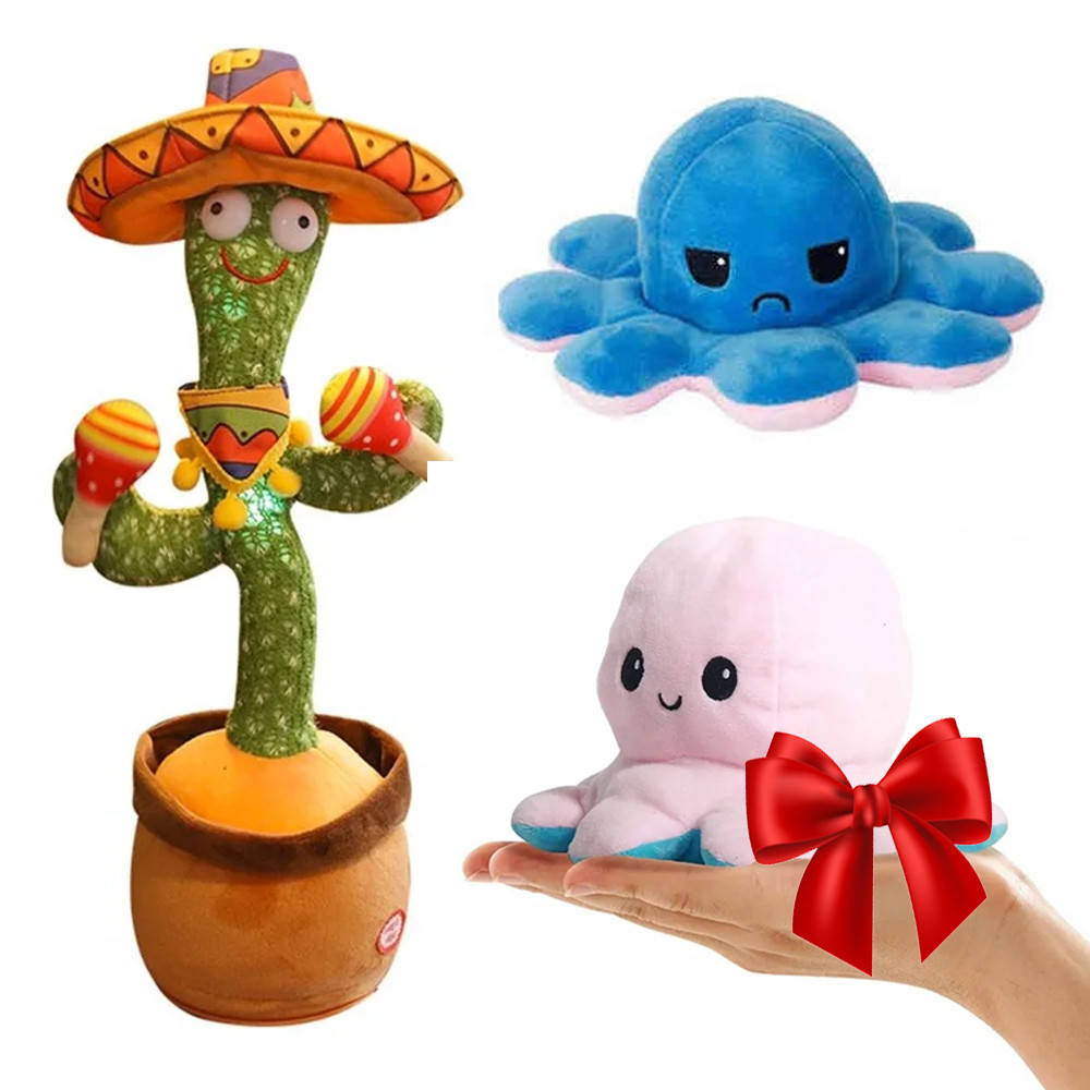 Танцующий и поющий кактус с подсветкой Dancing Cactus 120 песен МИКС + Подарок Игрушка двусторонний осьминог, Зелёный
Танцующий и поющий кактус с подсветкой Dancing Cactus 120 песен МИКС + Подарок Игрушка двусторонний осьминог, Зелёный