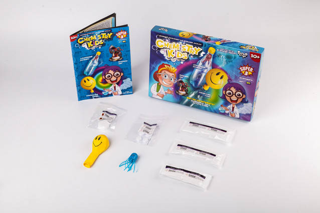 Детский набор для проведения опытов Chemistry Kids эконом Danko Toys CHK-02-01U мерка очки реактивы пипетка
Детский набор для проведения опытов Chemistry Kids эконом Danko Toys CHK-02-01U мерка очки реактивы пипетка