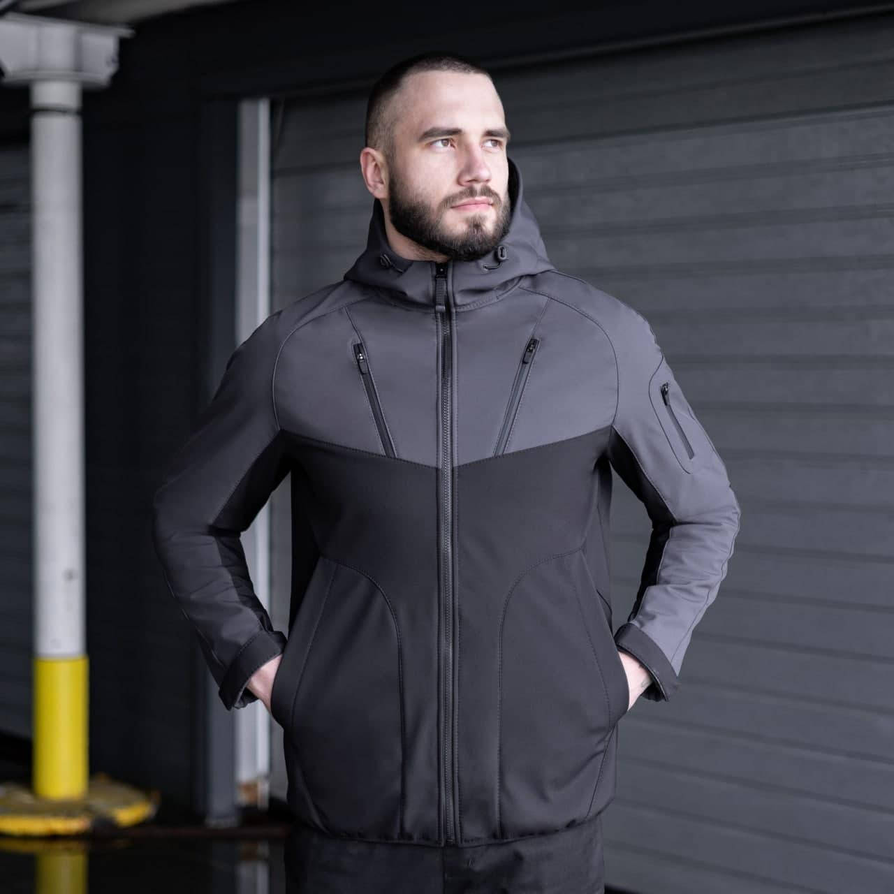 Куртка мужская демисезонная SoftShell Argument весенняя осенняя черно-серая | Ветровка Софт Шел ЛЮКС качества
Куртка мужская демисезонная SoftShell Argument весенняя осенняя черно-серая | Ветровка Софт Шел ЛЮКС качества