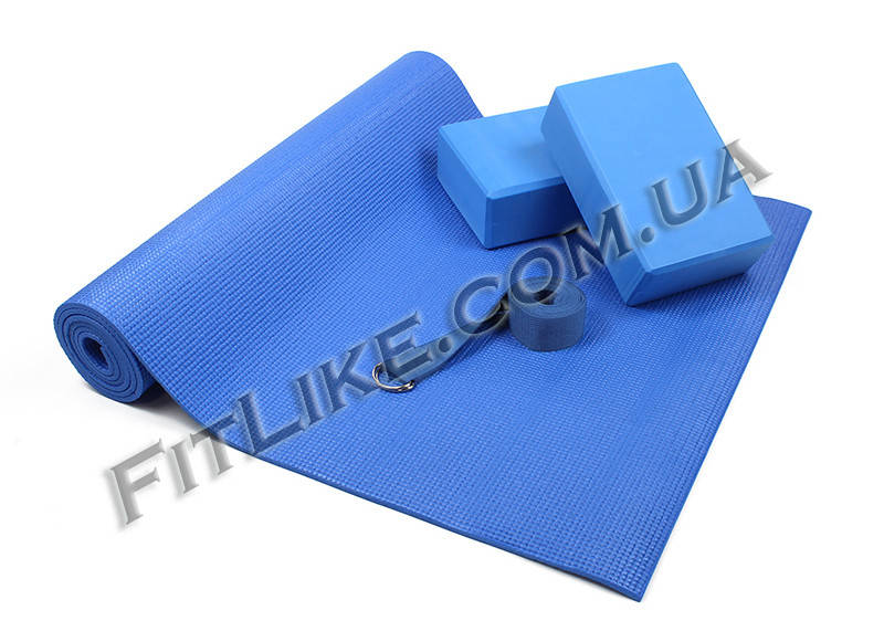 Набор (комплект) для йоги - "YOGA SET" (каремат коврик для йоги и фитнеса, йога-блоки 2 шт, ремень) Синий
Набор (комплект) для йоги - "YOGA SET" (каремат коврик для йоги и фитнеса, йога-блоки 2 шт, ремень) Синий