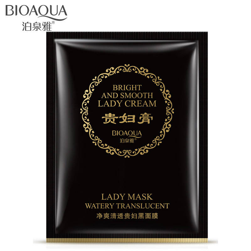 Маска с экстрактом зеленого чая и бамбуковым углем Bioaqua Lady Mask Watery Translucent, 25г
Маска с экстрактом зеленого чая и бамбуковым углем Bioaqua Lady Mask Watery Translucent, 25г