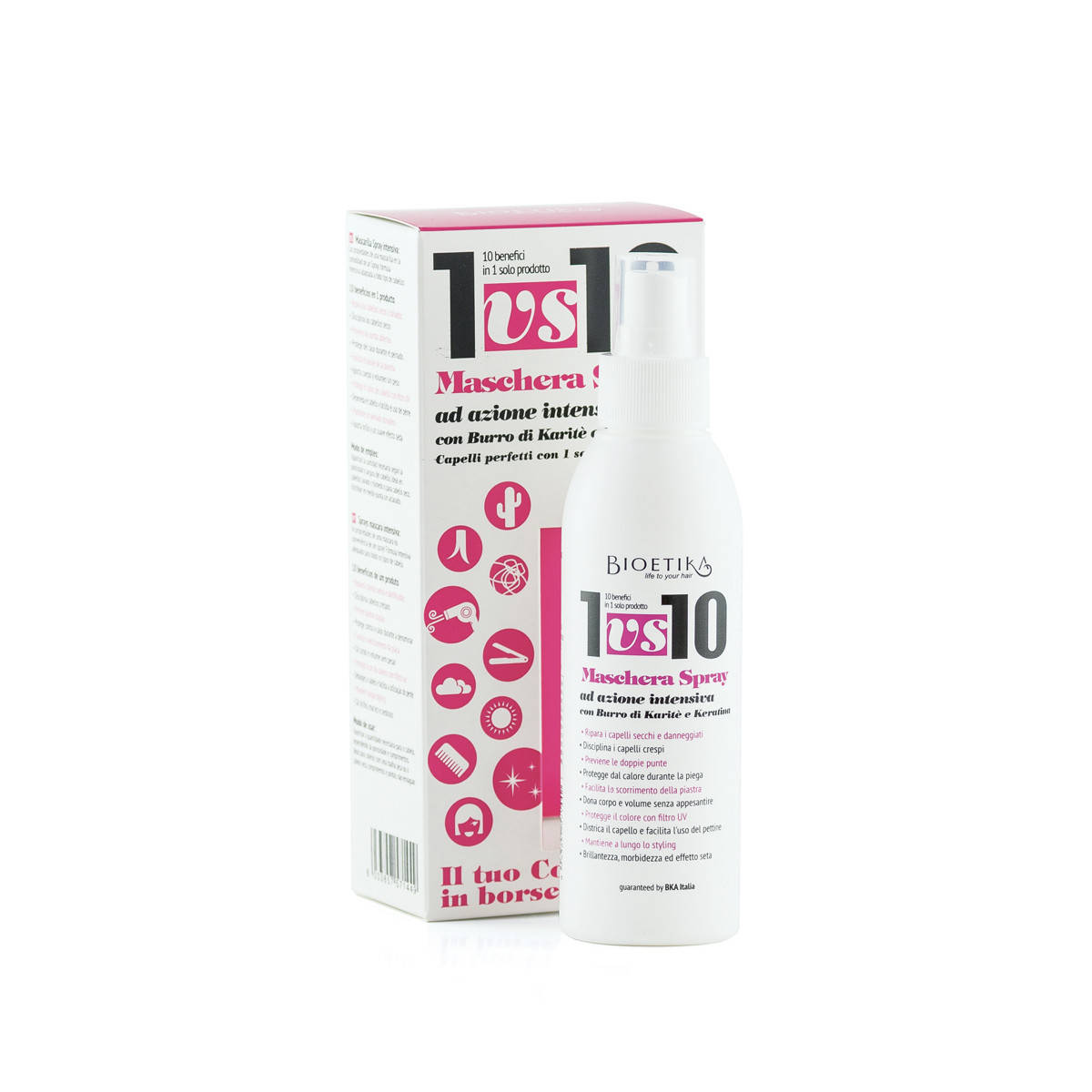Интенсивная маска-спрей с маслом дерева Ши и кератином BIOETIKA 1VS10 MASCHERA SPRAY 150ml
Интенсивная маска-спрей с маслом дерева Ши и кератином BIOETIKA 1VS10 MASCHERA SPRAY 150ml