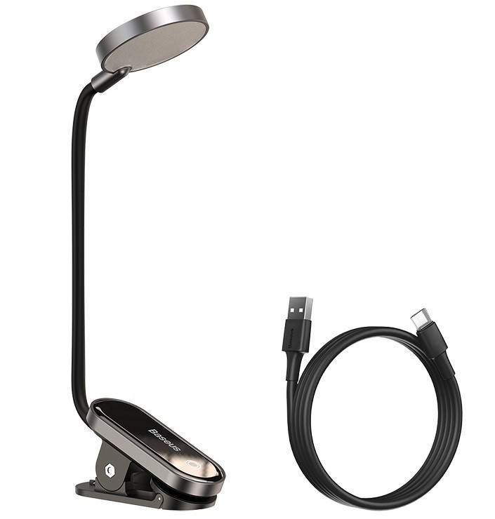 Лампа аккумуляторная настольная Baseus Comfort Reading Mini Clip Lamp DGRAD-0G, серая, Белый
Лампа аккумуляторная настольная Baseus Comfort Reading Mini Clip Lamp DGRAD-0G, серая, Белый
