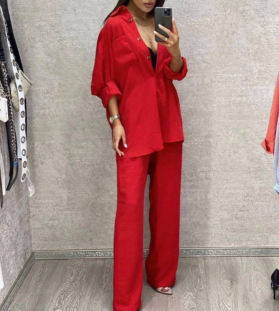 Костюм женский рубашка+брюки, размеры 42-48 (3цв) "RIMMA" недорого от прямого поставщика, Разные цвета
Костюм женский рубашка+брюки, размеры 42-48 (3цв) "RIMMA" недорого от прямого поставщика, Разные цвета