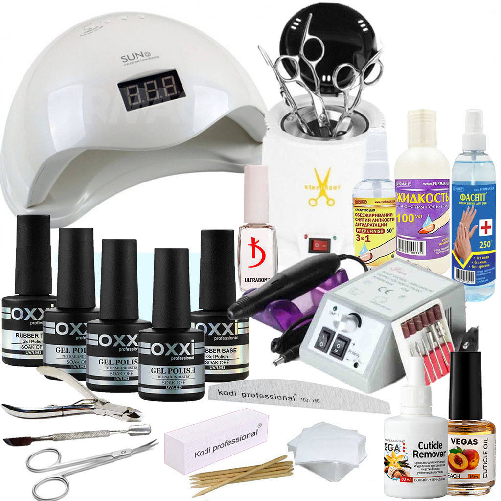 Стартовый набор для маникюра OXXI с Лампой Sun 5 48 W и фрезером
Стартовый набор для маникюра OXXI с Лампой Sun 5 48 W и фрезером