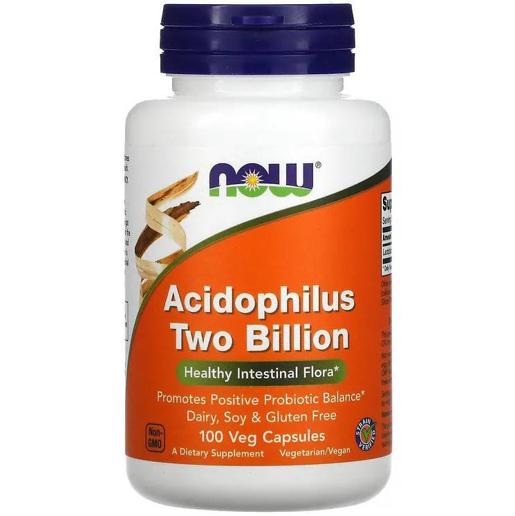 Ацидофилус NOW Foods "Acidophilus Two Billion" 2 млрд КОЕ, здоровая микрофлора кишечника (100 капсул)
Ацидофилус NOW Foods "Acidophilus Two Billion" 2 млрд КОЕ, здоровая микрофлора кишечника (100 капсул)