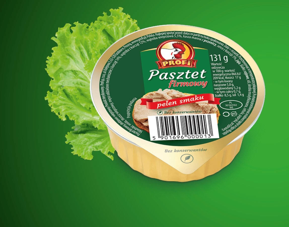 Паштет куриный мясной вкусный фирменный импортный из куриной печени и мяса 131г ТМ Profi Польша
Паштет куриный мясной вкусный фирменный импортный из куриной печени и мяса 131г ТМ Profi Польша