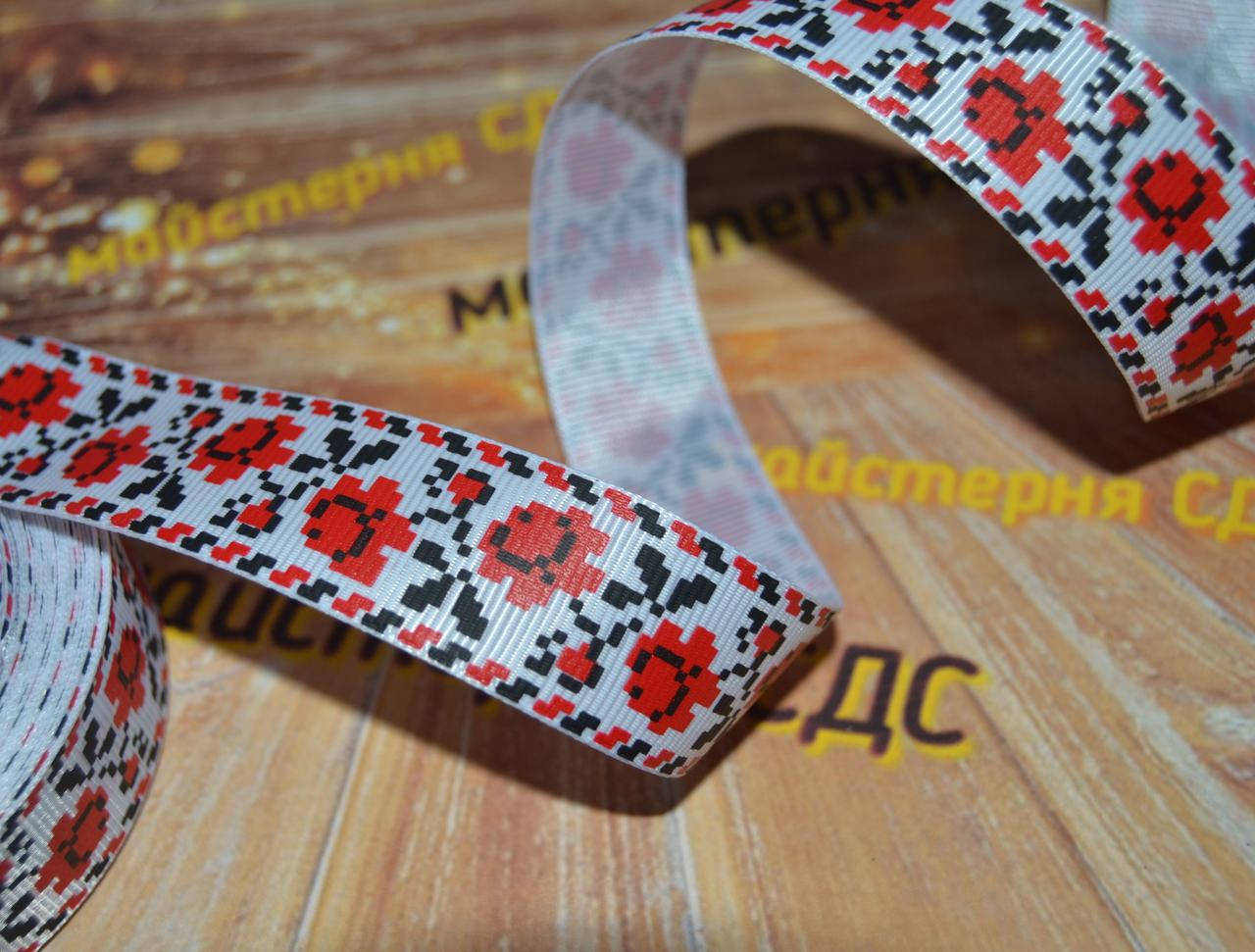 Репс 2,5см, червона троянда
Репс 2,5см, червона троянда