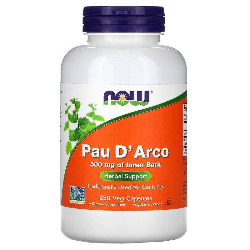По Д'арко (кора муравьиного дерева), Pau D' Arco, Now Foods, 500 мг, 250 капсул (NOW-04726)
По Д'арко (кора муравьиного дерева), Pau D' Arco, Now Foods, 500 мг, 250 капсул (NOW-04726)