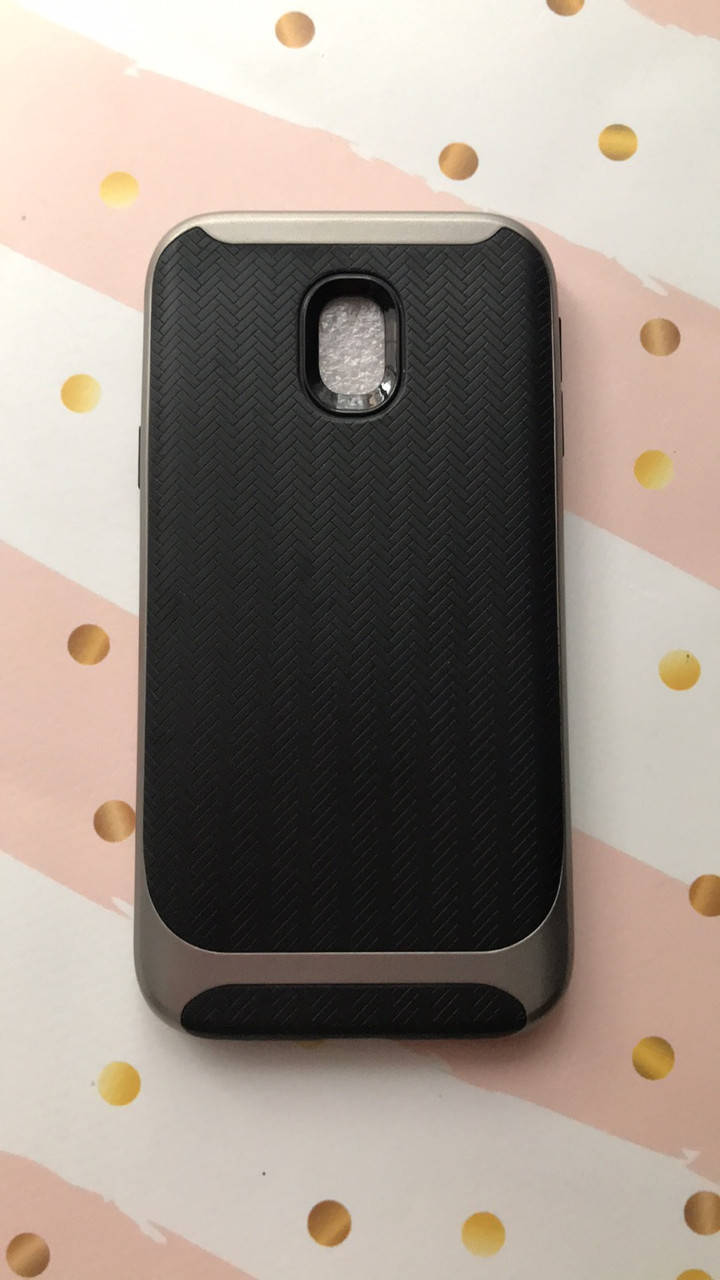 Противоударный силиконовый чехол с серебряным бампером для SAMSUNG Galaxy J3(2017) J330, Черный
Противоударный силиконовый чехол с серебряным бампером для SAMSUNG Galaxy J3(2017) J330, Черный
