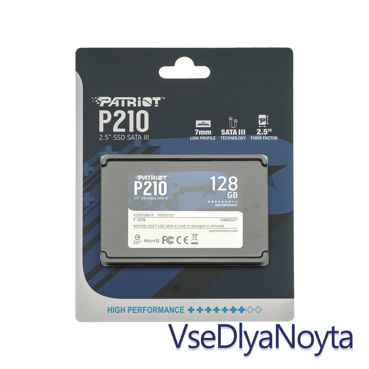Жесткий диск 2.5" SSD 128Gb Patriot P210 Series, P210S128G25, TLC 3D, SATA-III 6Gb/s, зап/чт. - 430/450мб/с
Жесткий диск 2.5" SSD 128Gb Patriot P210 Series, P210S128G25, TLC 3D, SATA-III 6Gb/s, зап/чт. - 430/450мб/с