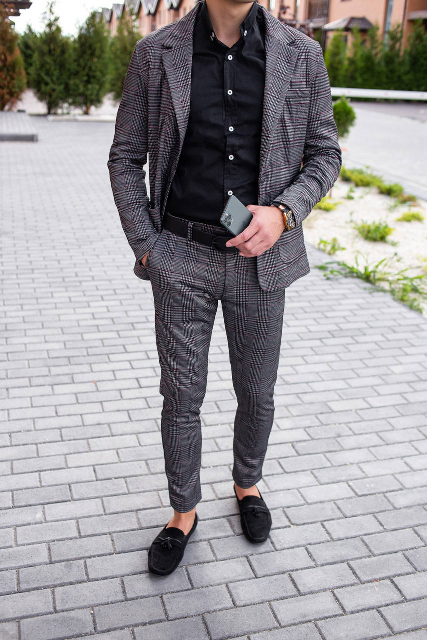 Классический костюм мужской в крупную клетку коттоновый Suits серый повседневный ЛЮКС качества
Классический костюм мужской в крупную клетку коттоновый Suits серый повседневный ЛЮКС качества