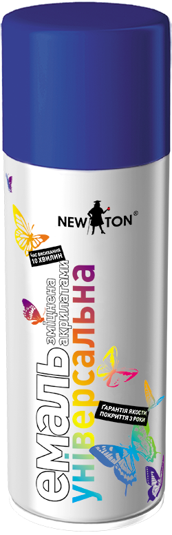 Краска аэрозольная Newton синяя 5002 универсальная 400мл, Синий
Краска аэрозольная Newton синяя 5002 универсальная 400мл, Синий