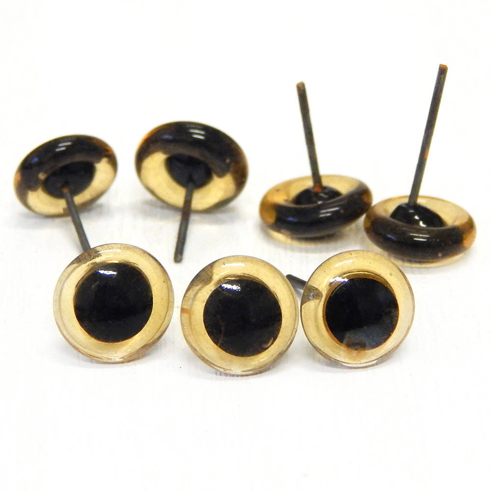 Глазки-гвоздики для игрушек, стекло, Ø10 мм, желтые (1 пара)
Глазки-гвоздики для игрушек, стекло, Ø10 мм, желтые (1 пара)