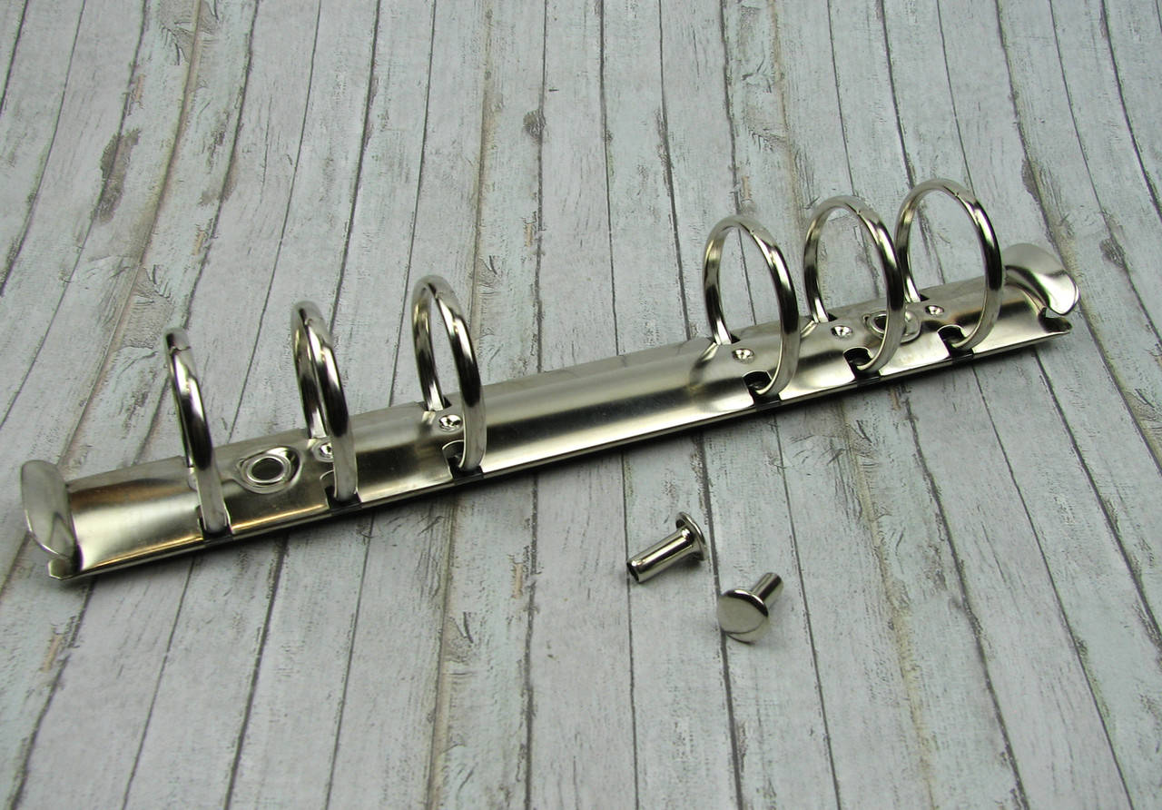 Кольцевой механизм А6 на 6 колец 171/25мм с креплением, Серебро
Кольцевой механизм А6 на 6 колец 171/25мм с креплением, Серебро