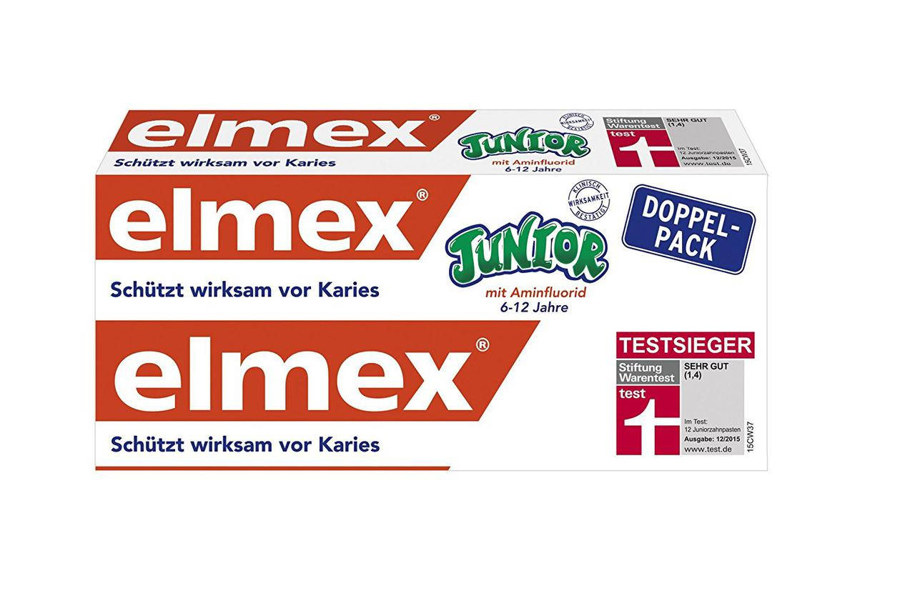 Зубная паста против кариеса для детей Elmex Junior DOPPEL-PACK Для детей от 6 до 12 лет 2х75 мл
Зубная паста против кариеса для детей Elmex Junior DOPPEL-PACK Для детей от 6 до 12 лет 2х75 мл