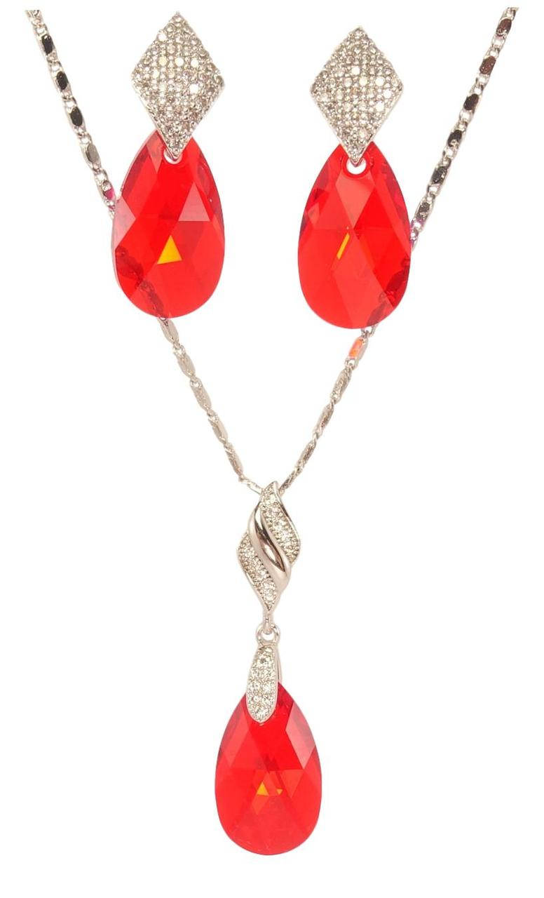 Набор XP Родий с кристаллами Swarovski Серьги Кулон на цепочке "Ромбы с кристаллом Red Magmа" длина 40-45см
Набор XP Родий с кристаллами Swarovski Серьги Кулон на цепочке "Ромбы с кристаллом Red Magmа" длина 40-45см