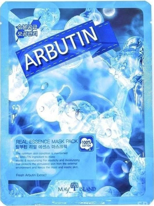 Осветляющая тканевая маска для лица с арбутином May Island Real Essence Arbutin Mask Pack 25 мл
Осветляющая тканевая маска для лица с арбутином May Island Real Essence Arbutin Mask Pack 25 мл