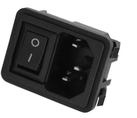 Штекер сетевой 3pin, монтажный, с клавишей, корпус пластик
Штекер сетевой 3pin, монтажный, с клавишей, корпус пластик