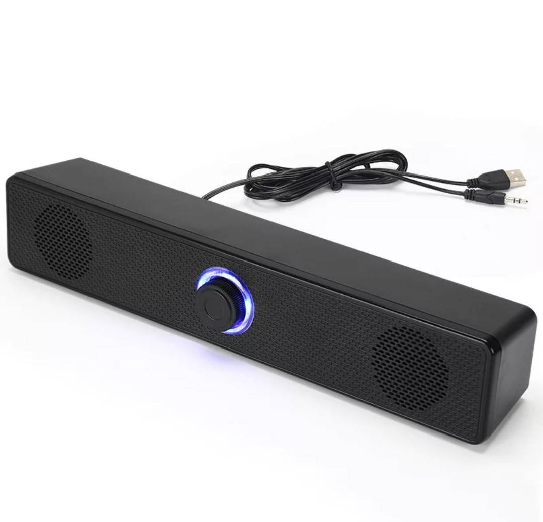 Саундбар 4D с объемным звуком, Bluetooth стереоколонка с сабвуфером для ноутбуков, ПК, домашнего кинотеатра
Саундбар 4D с объемным звуком, Bluetooth стереоколонка с сабвуфером для ноутбуков, ПК, домашнего кинотеатра