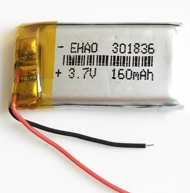 Батарея 160mAh 3.7V 301836 Литий-Полимер Аккумулятор для MP3 Плеера GPS Видеорегистратора
Батарея 160mAh 3.7V 301836 Литий-Полимер Аккумулятор для MP3 Плеера GPS Видеорегистратора
