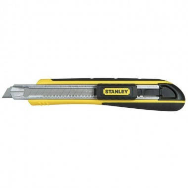 Нож 9 мм сегментированое лезвие 138 мм серия FatMax картридж для 6 лезвий Stanley 0-10-475
Нож 9 мм сегментированое лезвие 138 мм серия FatMax картридж для 6 лезвий Stanley 0-10-475