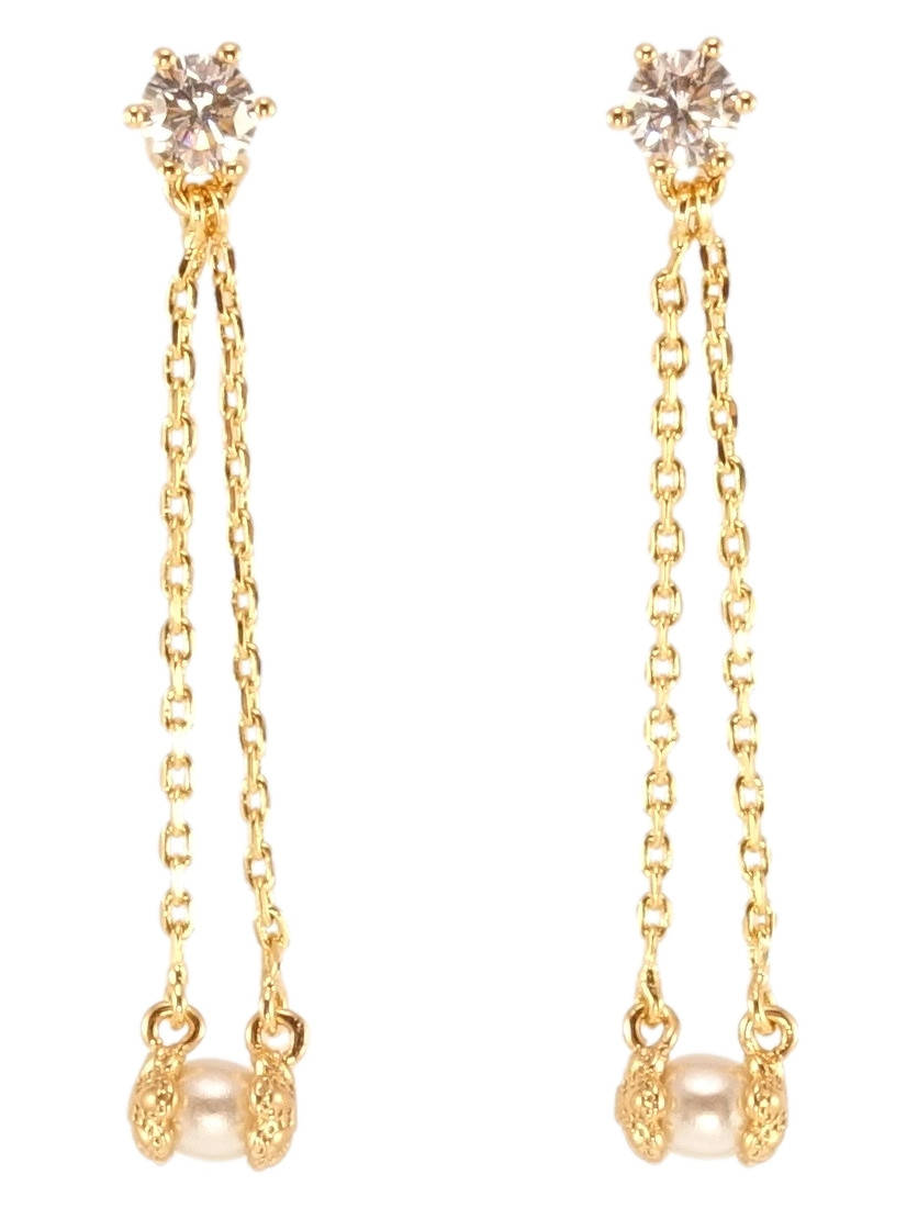 Серьги Xuping Позолота 18K подвески на гвоздиках (пусеты) "Жемчужинки в цветочной скрепке на цепочках"
Серьги Xuping Позолота 18K подвески на гвоздиках (пусеты) "Жемчужинки в цветочной скрепке на цепочках"