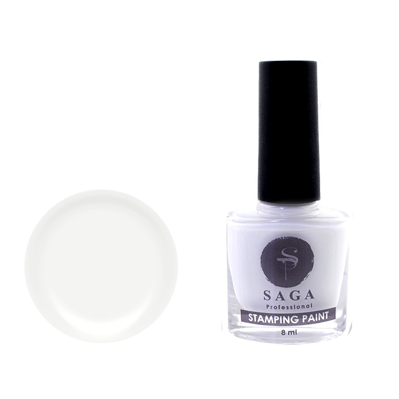 Лак-краска для стемпинга Saga Professional Stamping Paint - белый, без липкого слоя, 8 мл
Лак-краска для стемпинга Saga Professional Stamping Paint - белый, без липкого слоя, 8 мл