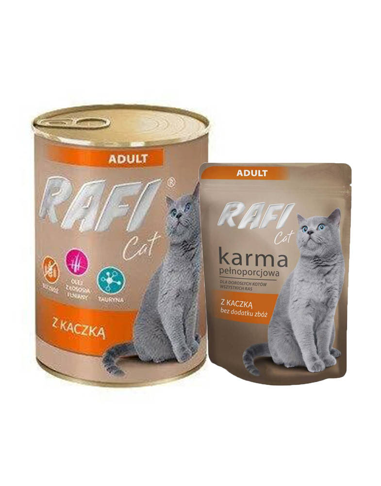 Rafi cat консерва для котов с уткой 400 г
Rafi cat консерва для котов с уткой 400 г